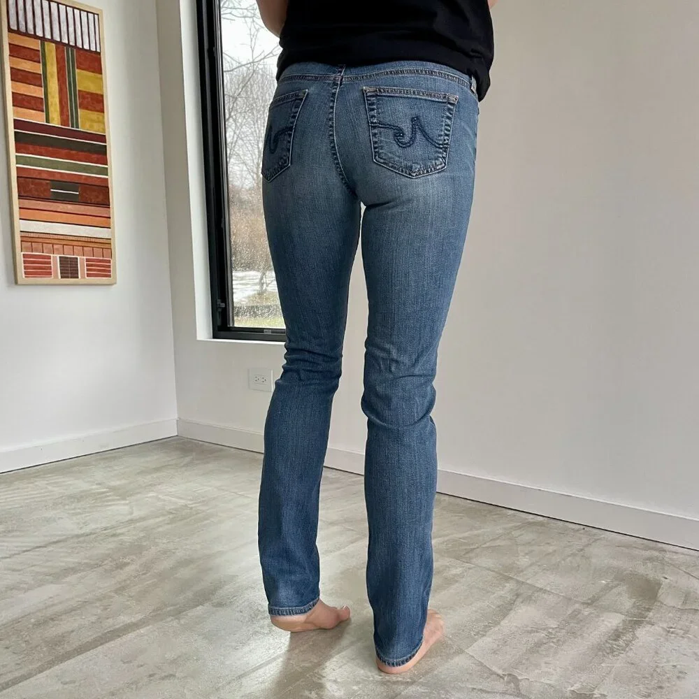 Adriano Goldschmied AG Stevie Slim Straight Jeans 27 - Picture 7 of 11